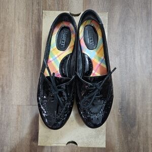 Born Shiny Black Loafers
